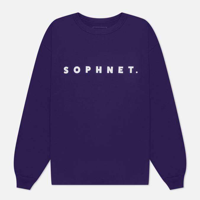 

Мужской лонгслив SOPHNET. Classic Logo Baggy фиолетовый, Размер XL, Classic Logo Baggy