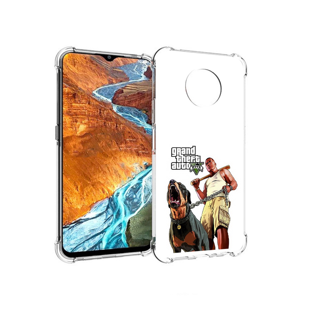 

Чехол MyPads Tocco для Nokia G300 GTA грозная собака (PT224563.108.18), Прозрачный, Tocco