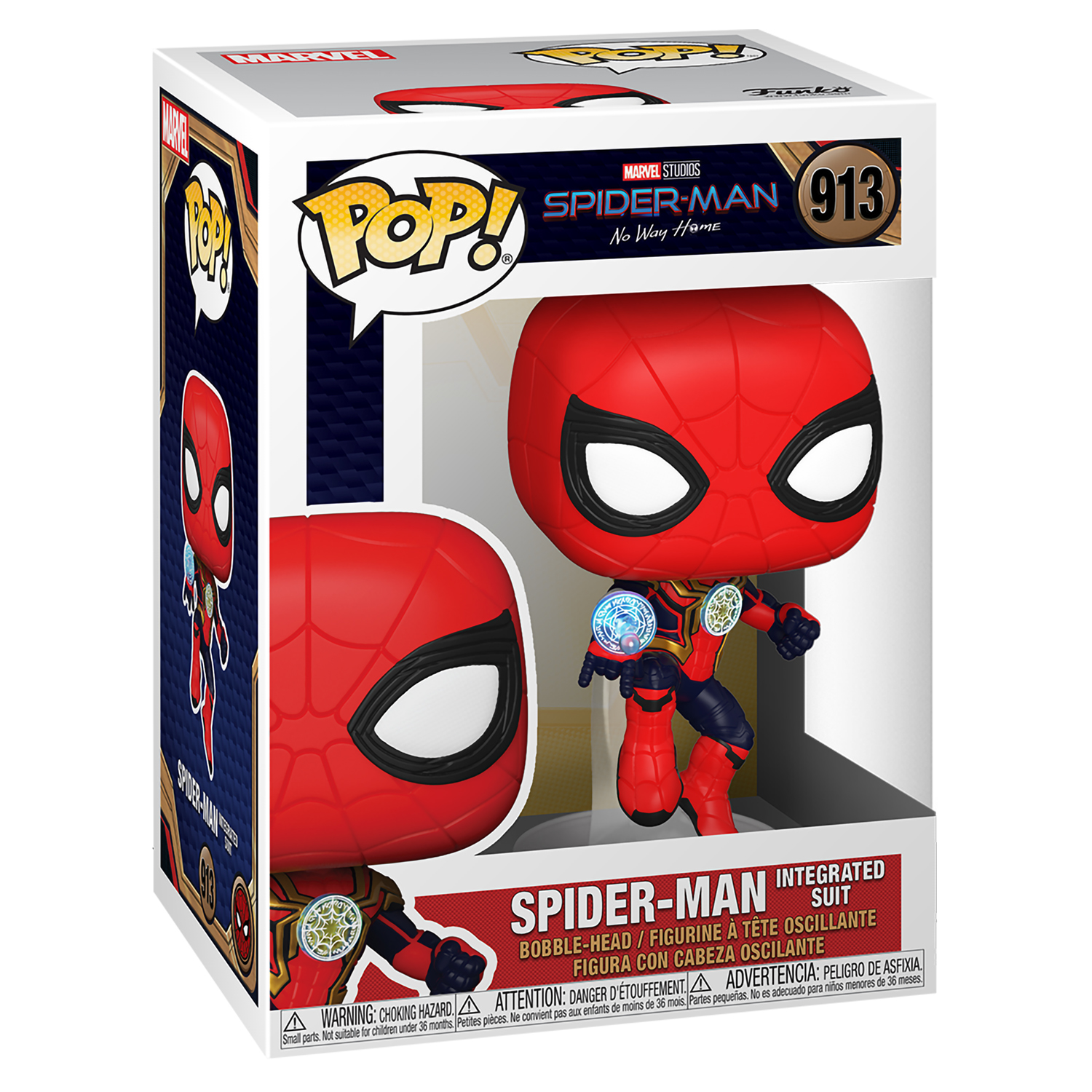 

Фигурка Funko POP! Bobble Marvel Spider-Man No Way Home Spider-Man (Integrated Suit) (913)