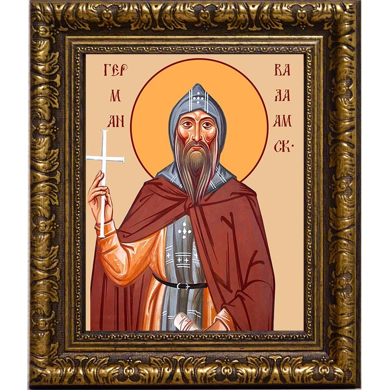

Герман Валаамский преподобный. Икона на холсте.