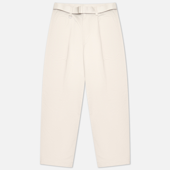 Мужские брюки SOPHNET. Stretch Chino Belted Tuck Hem Code Tapered серый, Размер M