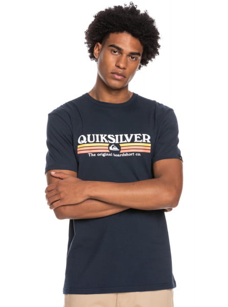 

Футболка мужская Quiksilver EQYZT06657 синяя S, Синий, EQYZT06657