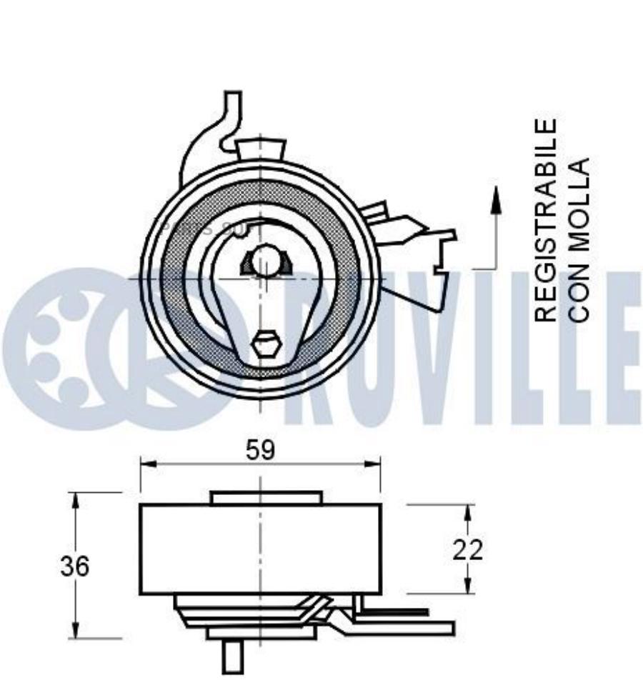 

Ролик Ремня Грм Opel Astra,Vectra,Tigra,Corsa,Zafira 1.4,1.6,1.8L 16V Ruville 540096