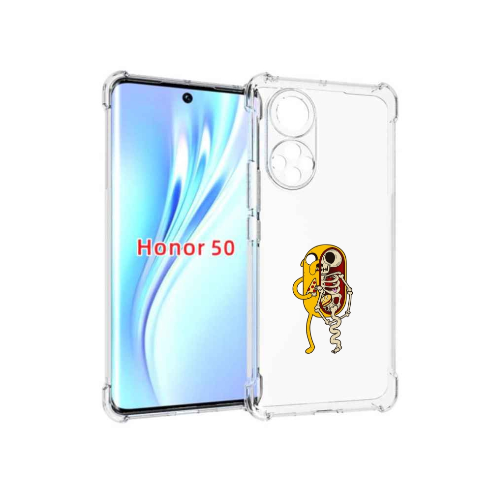 

Чехол бампер MyPads Джейк скелет для Honor 50., Прозрачный, Tocco