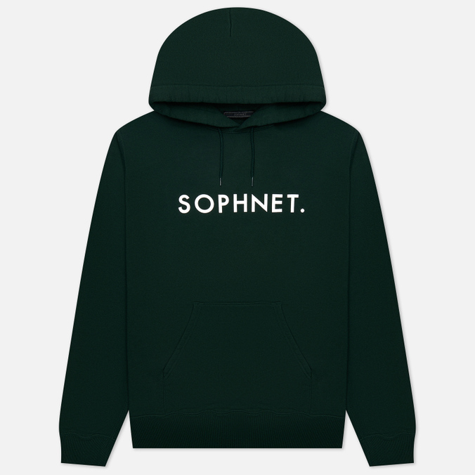 Мужская толстовка SOPHNET. Logo Hoodie зелёный, Размер S