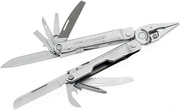 

Мультитул Leatherman Rebar (831557) 101.6мм 17функций серебристый карт.коробка