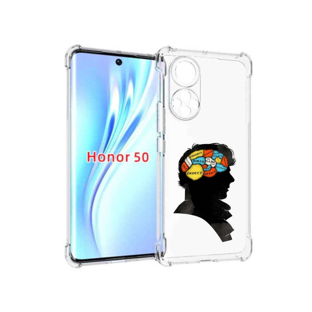 

Чехол бампер MyPads темный рисунок для Honor 50., Прозрачный, Tocco