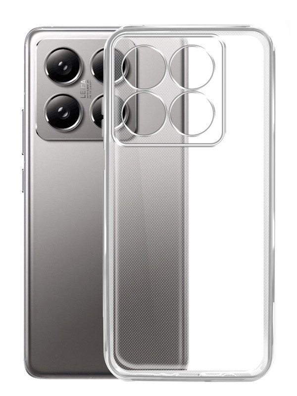 

Чехол Brozo на Xiaomi 14T Pro силиконовый прозрачный, Xiaomi 14T Pro
