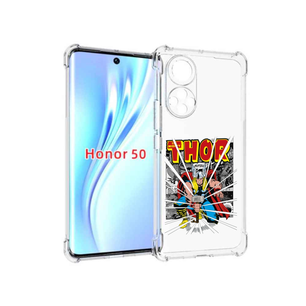 

Чехол бампер MyPads тор рисунок для Honor 50., Прозрачный, Tocco
