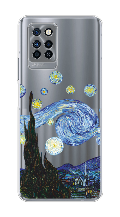 

Чехол на Infinix Note 10 Pro "Ночь Ван Гога", Голубой;синий;черный, 3100150-1