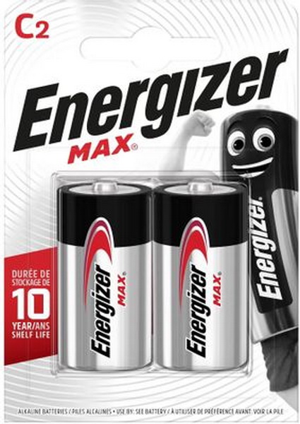 Батарейка алкалиновая energizer max aa 1,5v упаковка 2 шт. e301532801