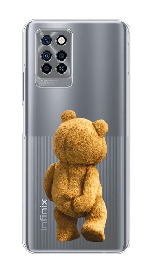 

Чехол на Infinix Note 10 Pro "Медвежья спина", Коричневый;прозрачный, 3100150-1