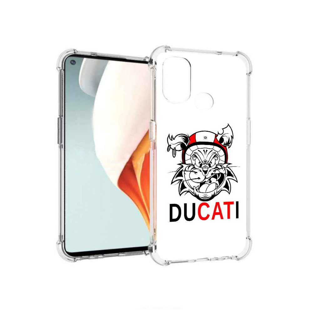 

Чехол MyPads Tocco для OnePlus Nord N100 дукати (PT227045.141.339), Прозрачный, Tocco