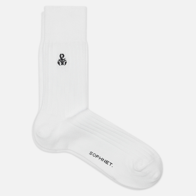 

Носки SOPHNET. Ribbed белый, Размер 43-46 EU, Ribbed