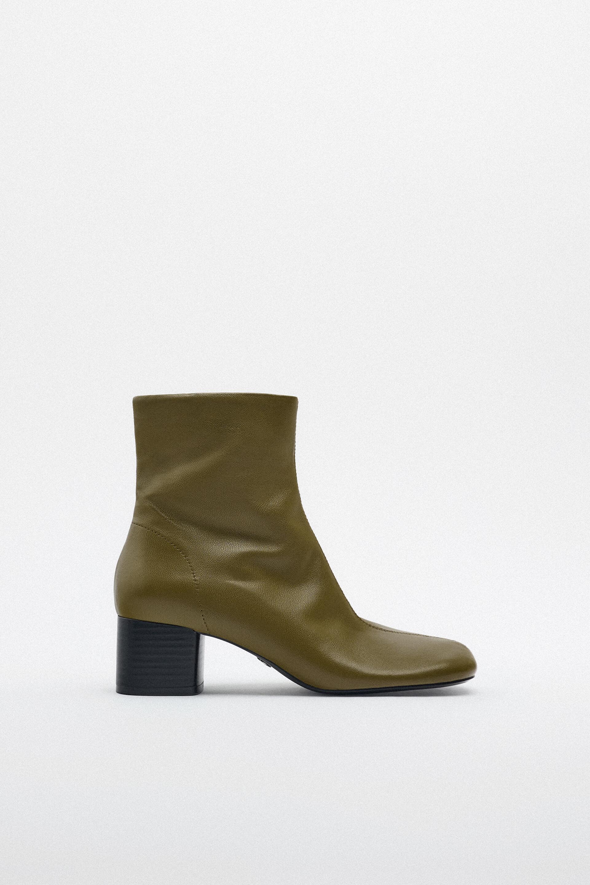 

Ботильоны женские ZARA 195925 зеленые 41 RU (доставка из-за рубежа), 195925