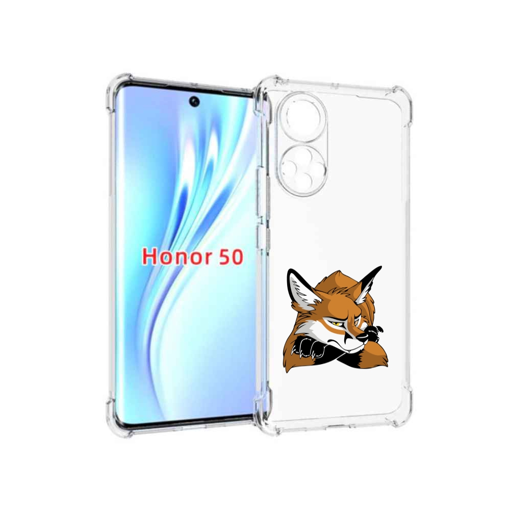 

Чехол бампер MyPads фокс для Honor 50., Прозрачный, Tocco