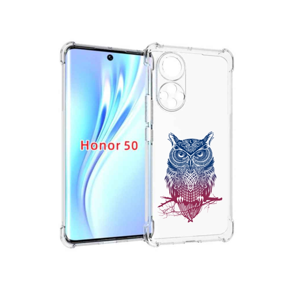 

Чехол бампер MyPads хиппи сова для Honor 50., Прозрачный, Tocco