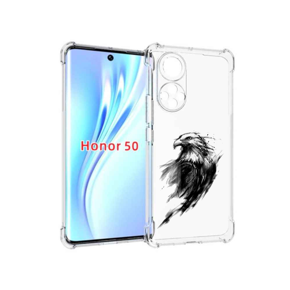 

Чехол бампер MyPads чб птица для Honor 50., Прозрачный, Tocco