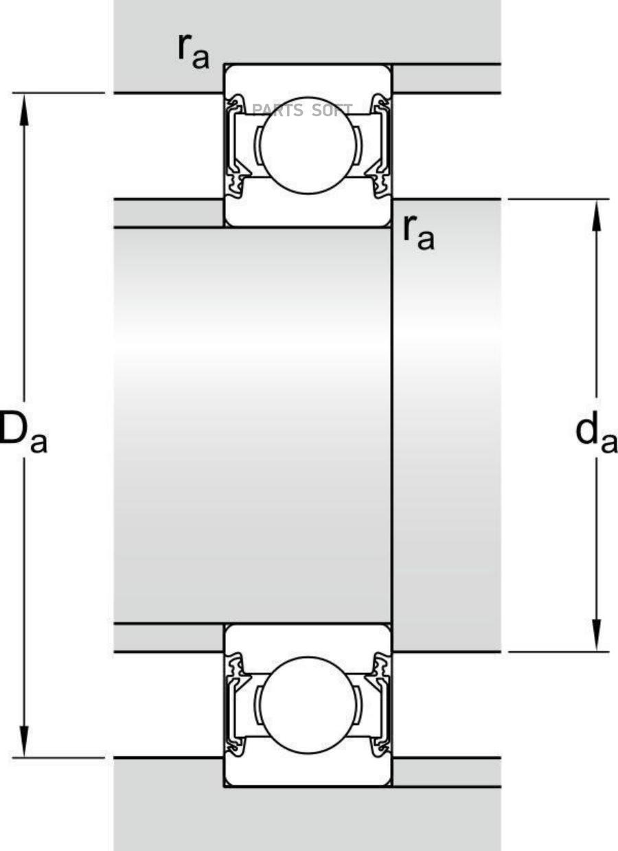 

Подшипник Генератора 45x100x25 С Увеличенным Зазором C3 Fag арт. 63092RSRC3