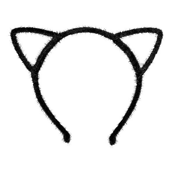 

Ободок Ушки кошки черный