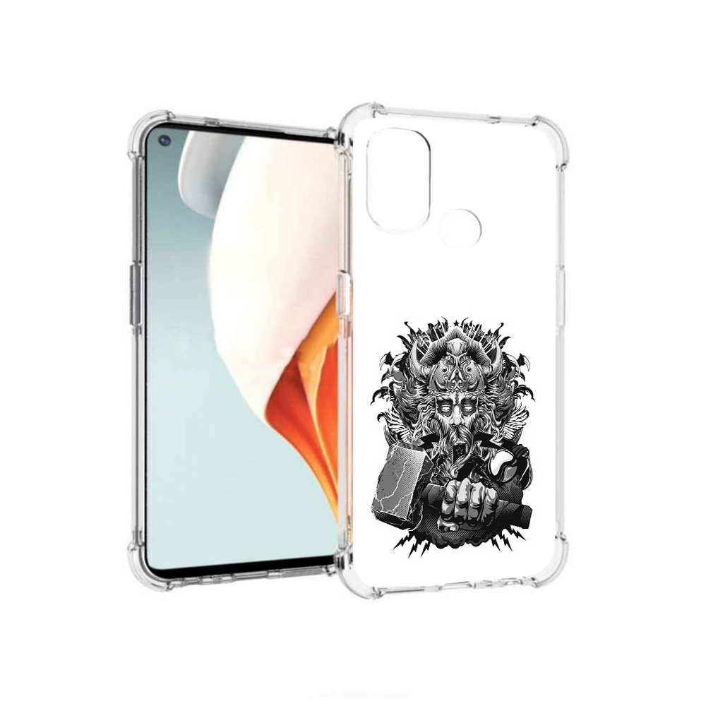 

Чехол MyPads Tocco для OnePlus Nord N100 злой тор (PT227045.141.363), Прозрачный, Tocco