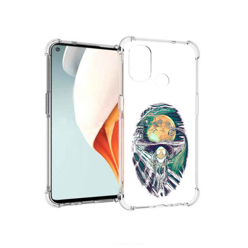 

Чехол MyPads Tocco для OnePlus Nord N100 зубастое существо абстракция (PT227045.141.370), Прозрачный, Tocco