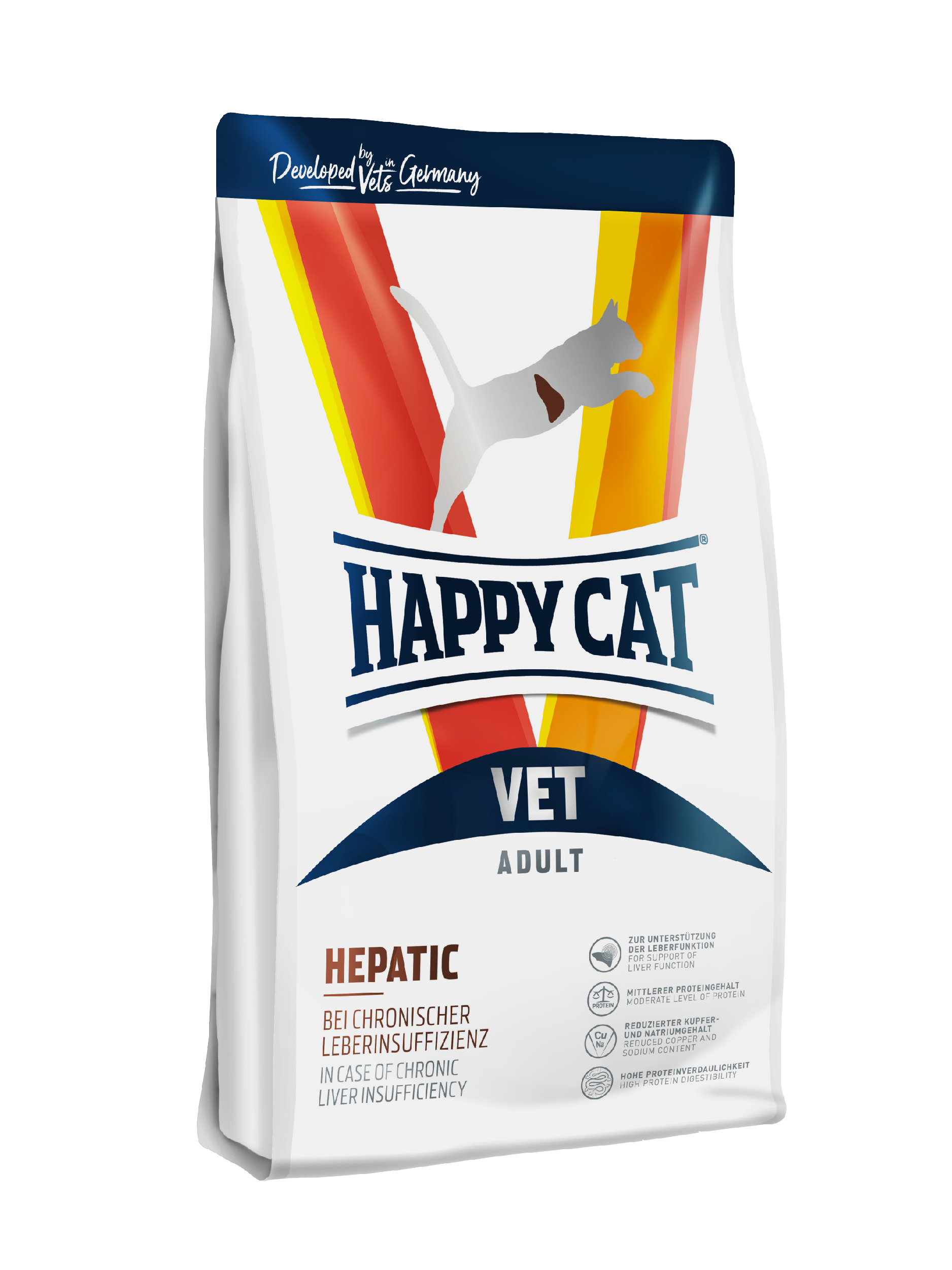 фото Сухой корм для кошек happy cat lkz для здоровья печени vet diet hepatic, 1 кг