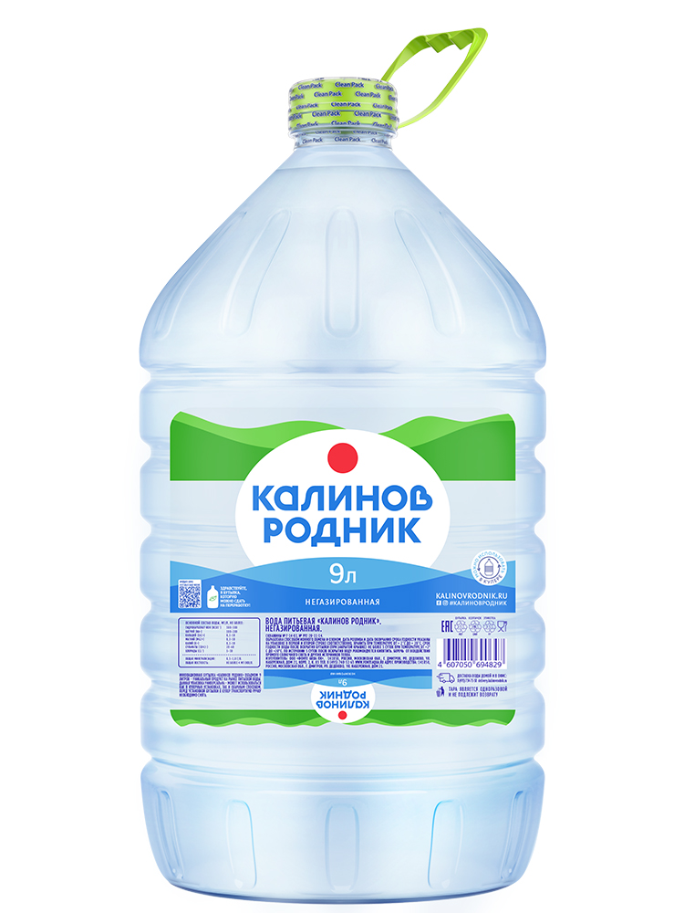 Вода питьевая Калинов Родник негазированная для кулера 9 л