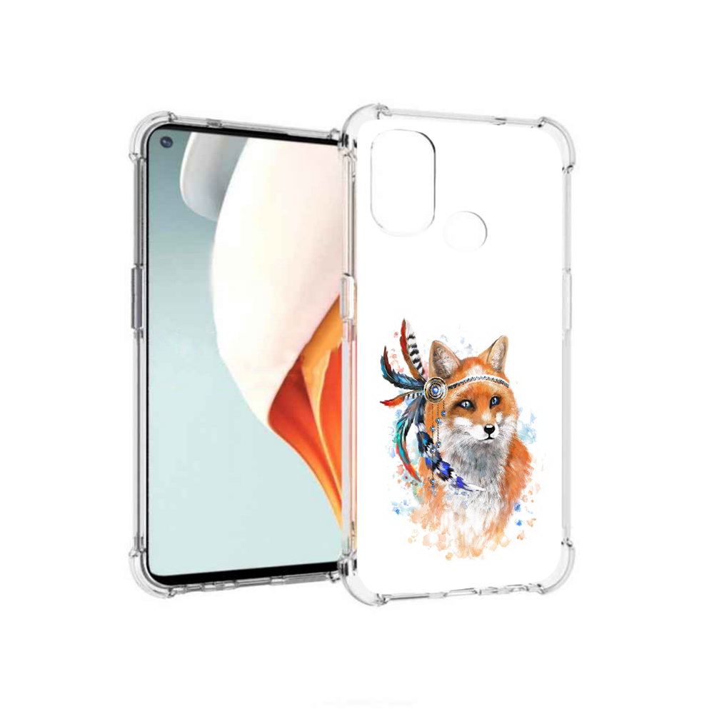 

Чехол MyPads Tocco для OnePlus Nord N100 инду лиса (PT227045.141.377), Прозрачный, Tocco