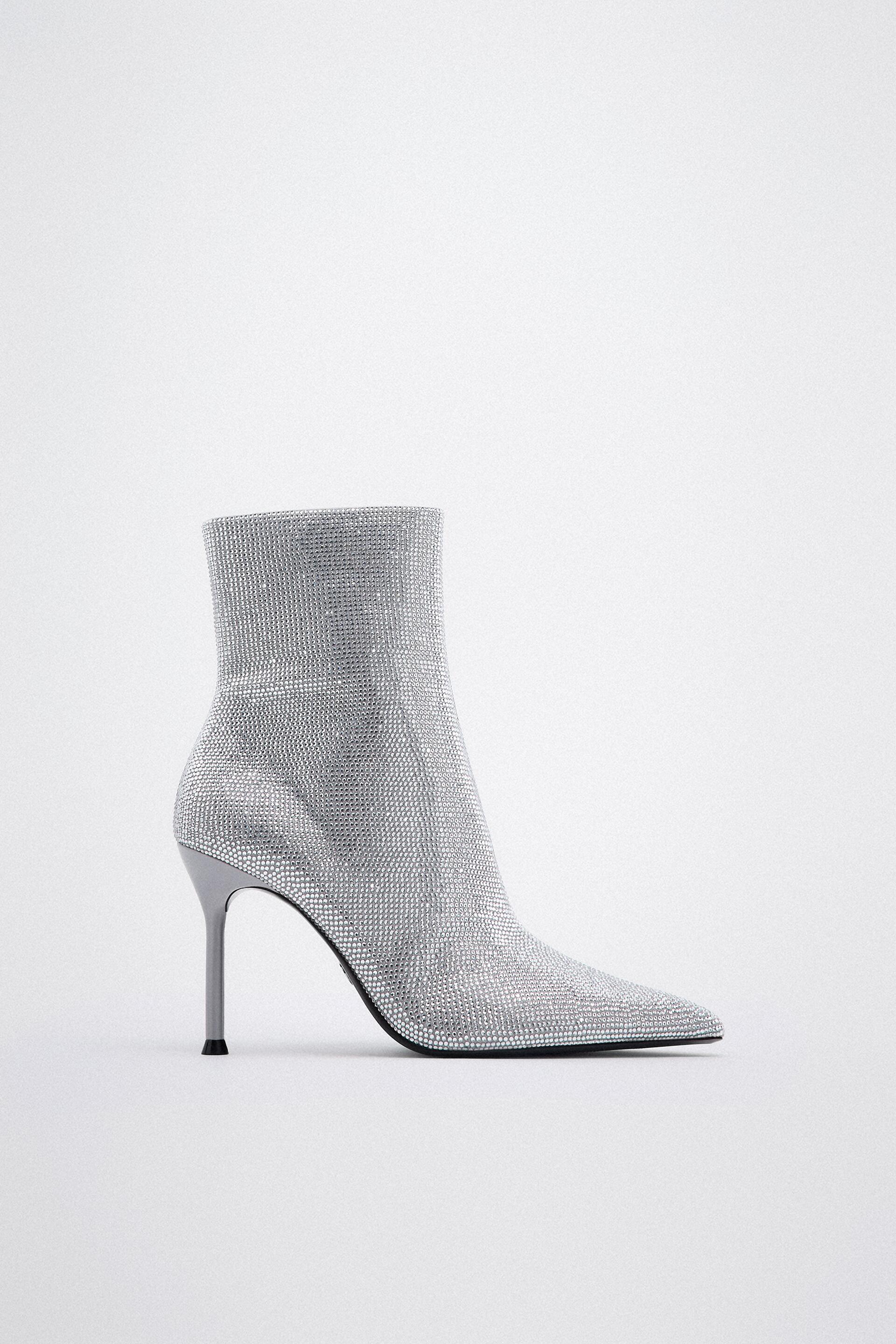 

Ботильоны женские ZARA 203277 серебристые 41 RU (доставка из-за рубежа), 203277