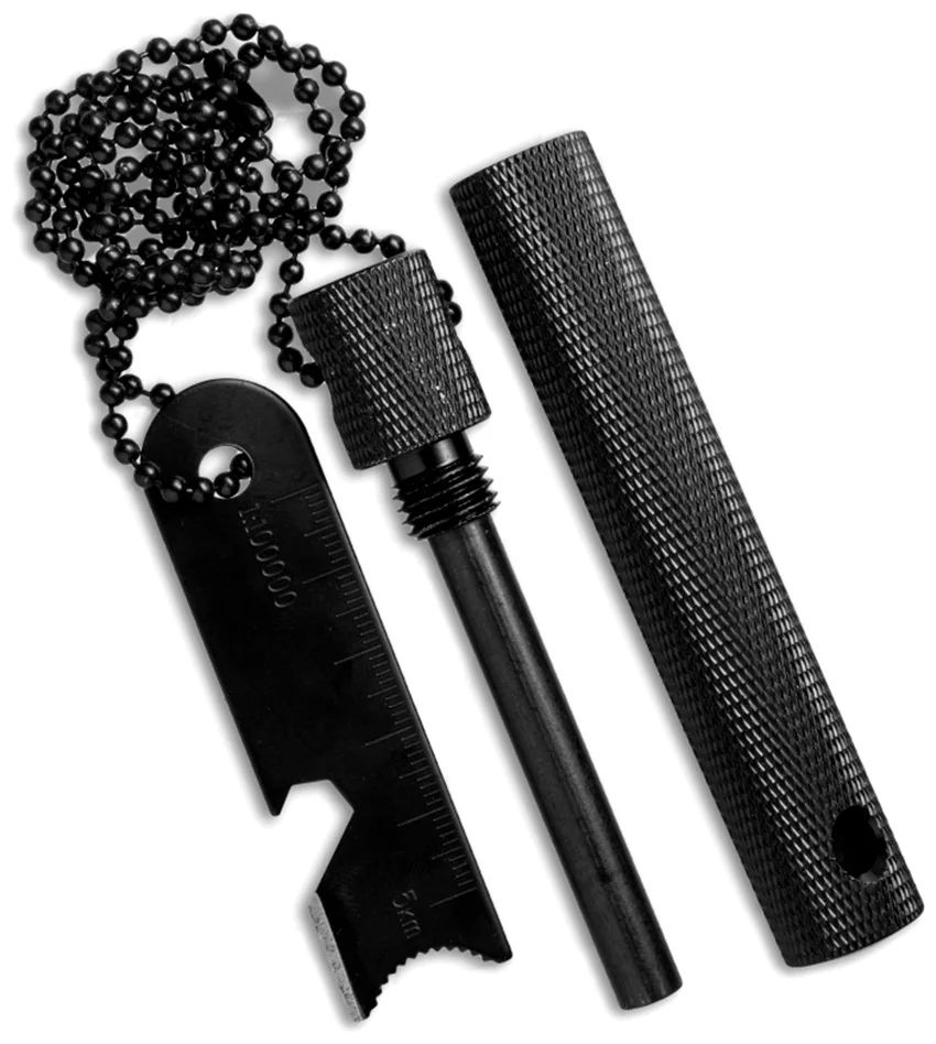 

BK09BO778 Fire Starter - огниво, компас, линейка, Черный, Fire Starter