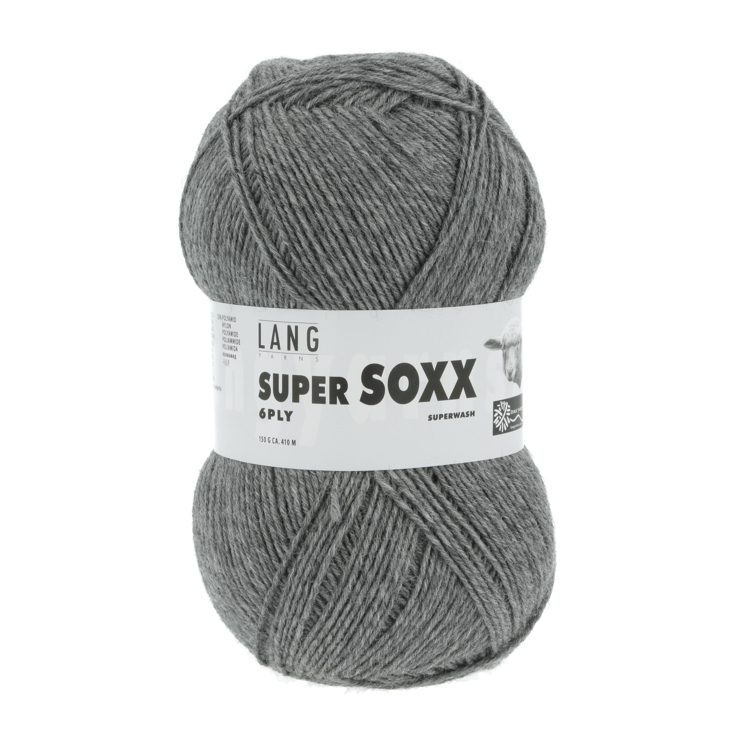 Пряжа Lang Yarns Super Soxx 6-Fach 150 г Швейцария 907.0005