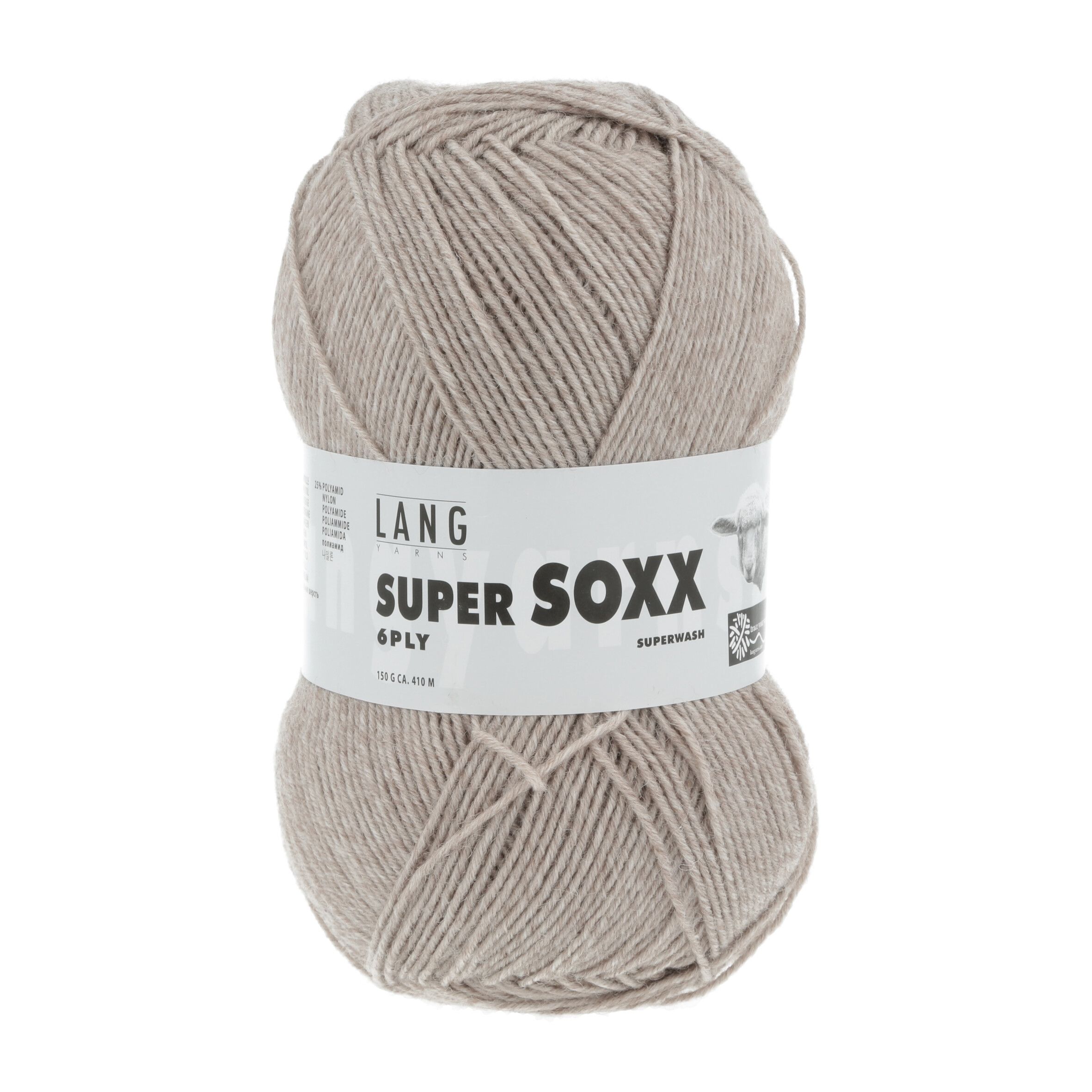 Пряжа Lang Yarns Super Soxx 6-Fach 150 г Швейцария 9070022 4500₽