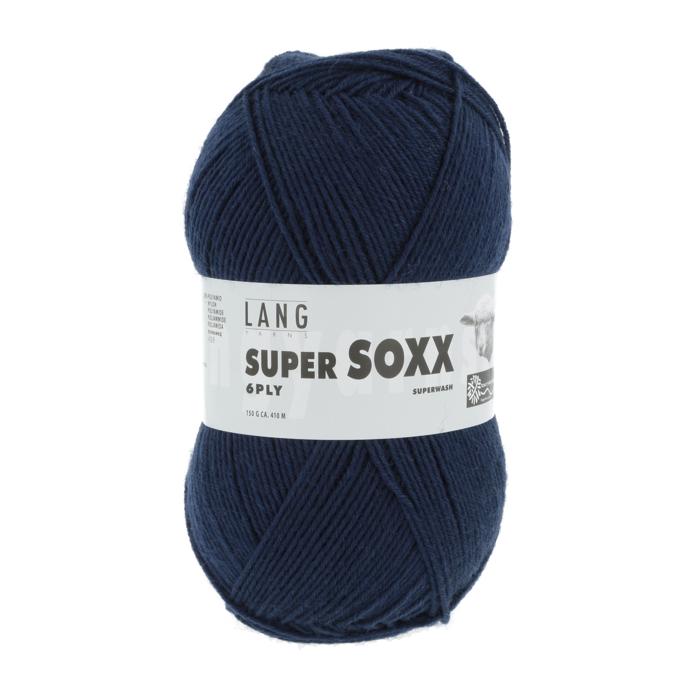 Пряжа Lang Yarns Super Soxx 6-Fach 150 г Швейцария 9070025 4500₽