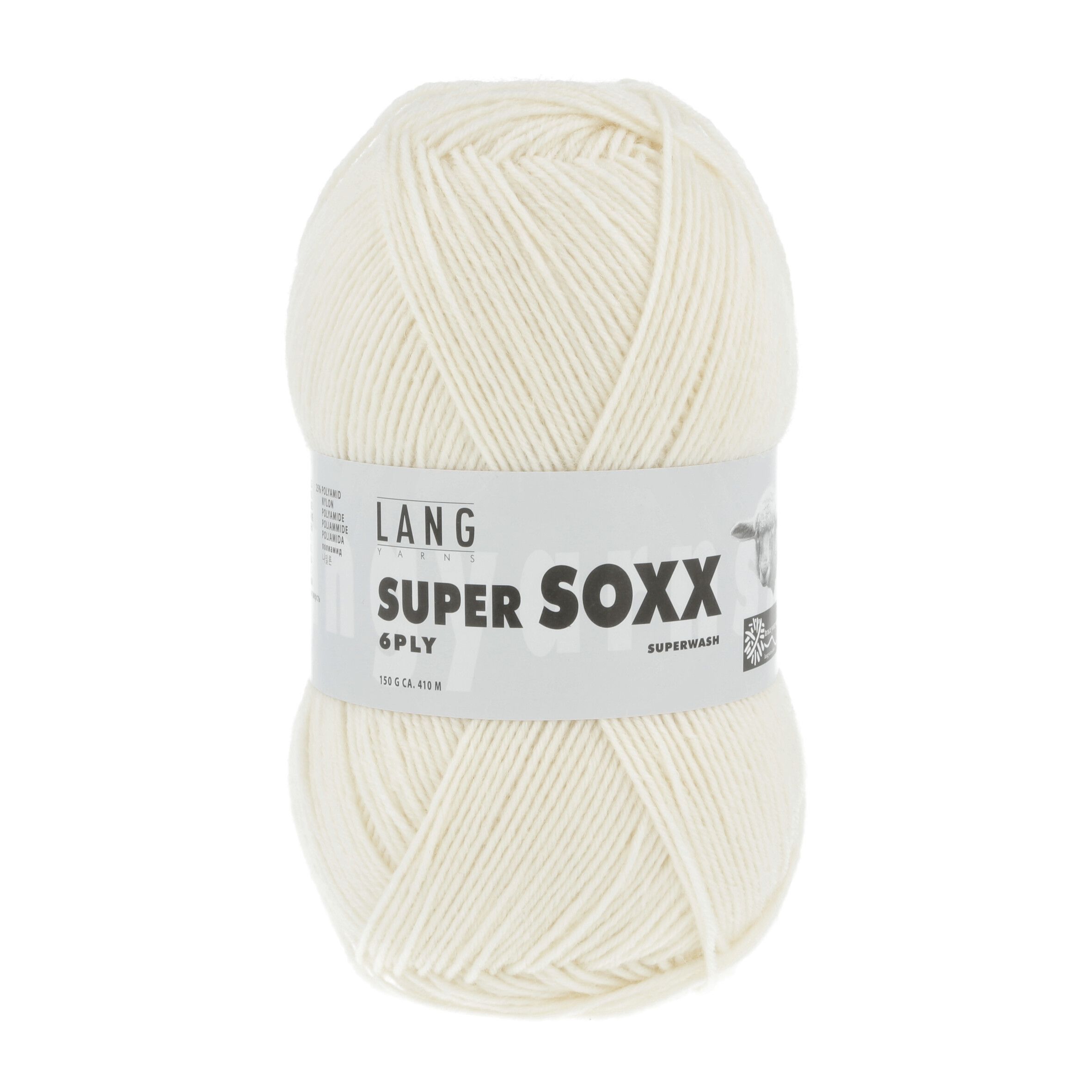 Пряжа Lang Yarns Super Soxx 6-Fach 150 г Швейцария 907.0094