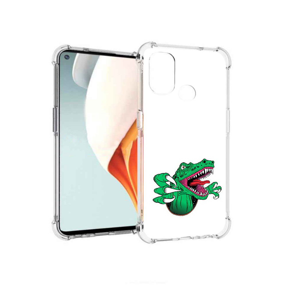 

Чехол MyPads Tocco для OnePlus Nord N100 крокодил (PT227045.141.417), Прозрачный, Tocco
