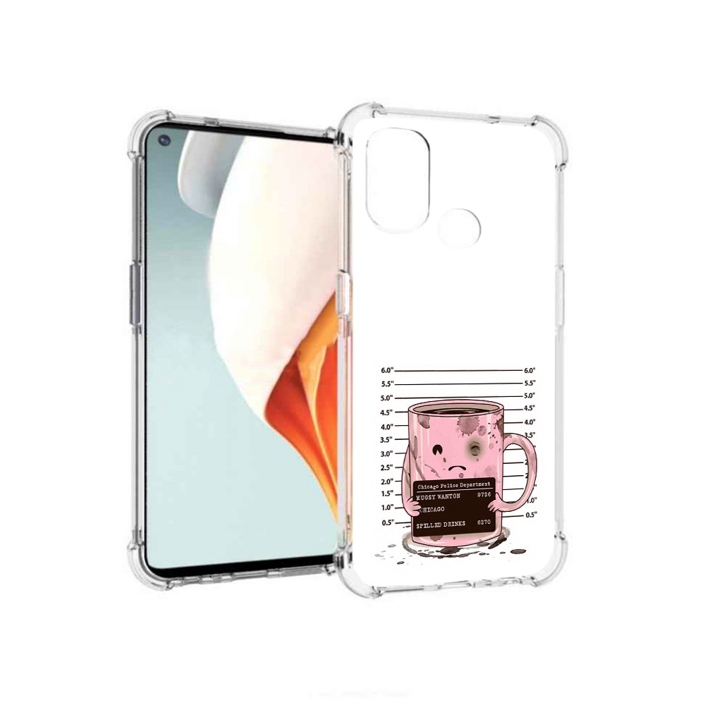 

Чехол MyPads Tocco для OnePlus Nord N100 кружка (PT227045.141.420), Прозрачный, Tocco