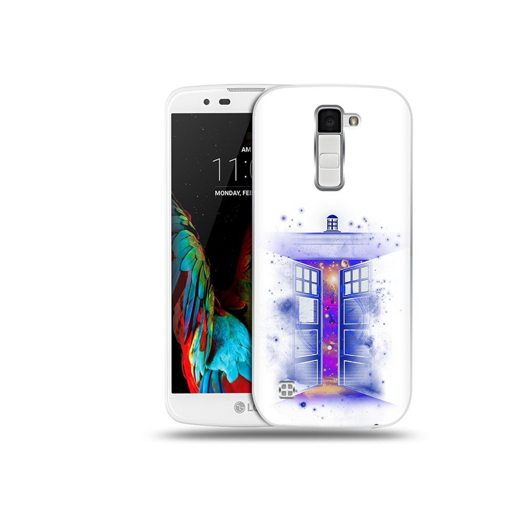 

Чехол MyPads Tocco для LG K10 фиолетовый уголок абстракция (PT30014.80.659), Прозрачный, Tocco