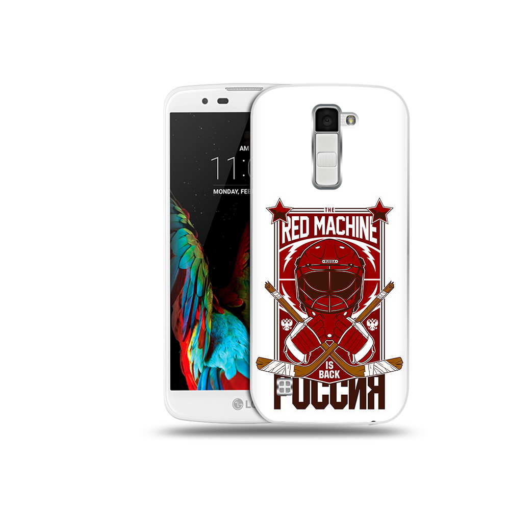 

Чехол MyPads Tocco для LG K10 хоккей россия (PT30014.80.666), Прозрачный, Tocco