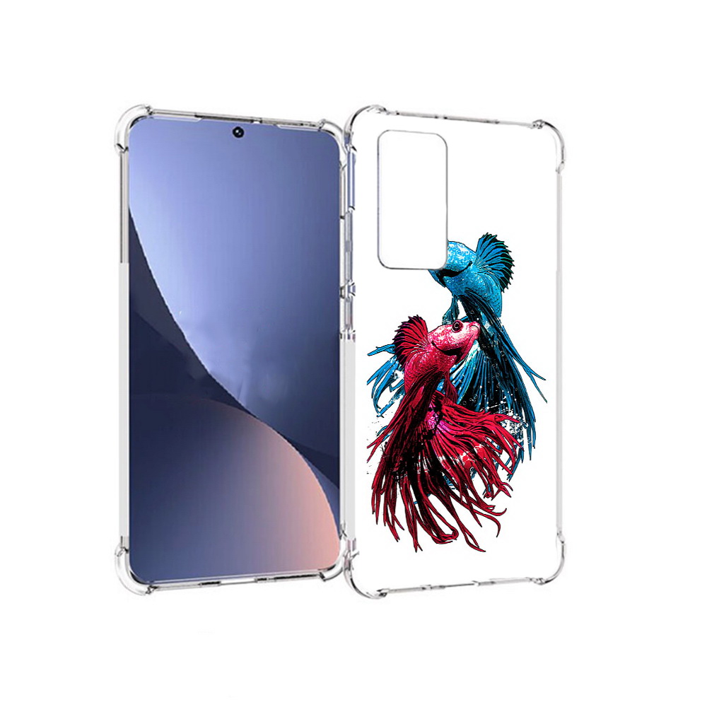 

Чехол MyPads Tocco для Xiaomi 12 рыбы петушки (PT226952.288.592), Прозрачный, Tocco
