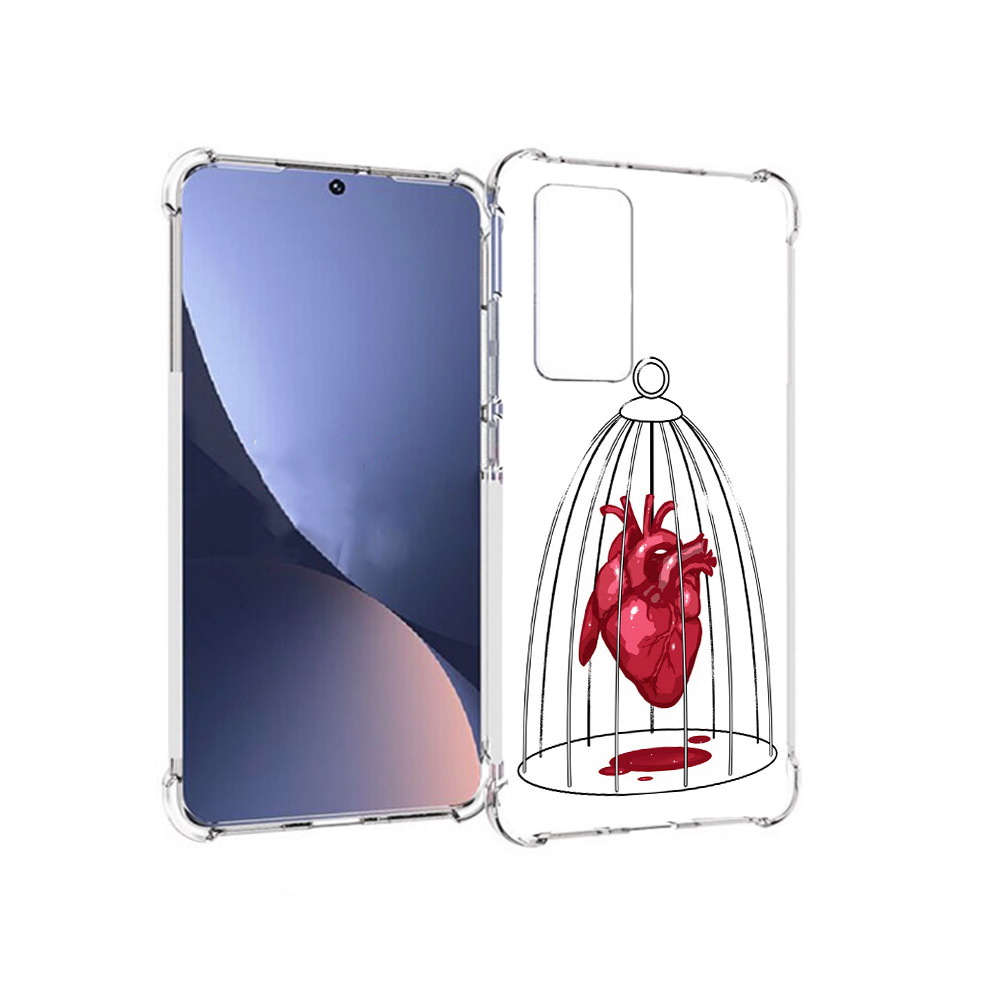 

Чехол MyPads Tocco для Xiaomi 12 сердце в клетке (PT226952.288.597), Прозрачный, Tocco