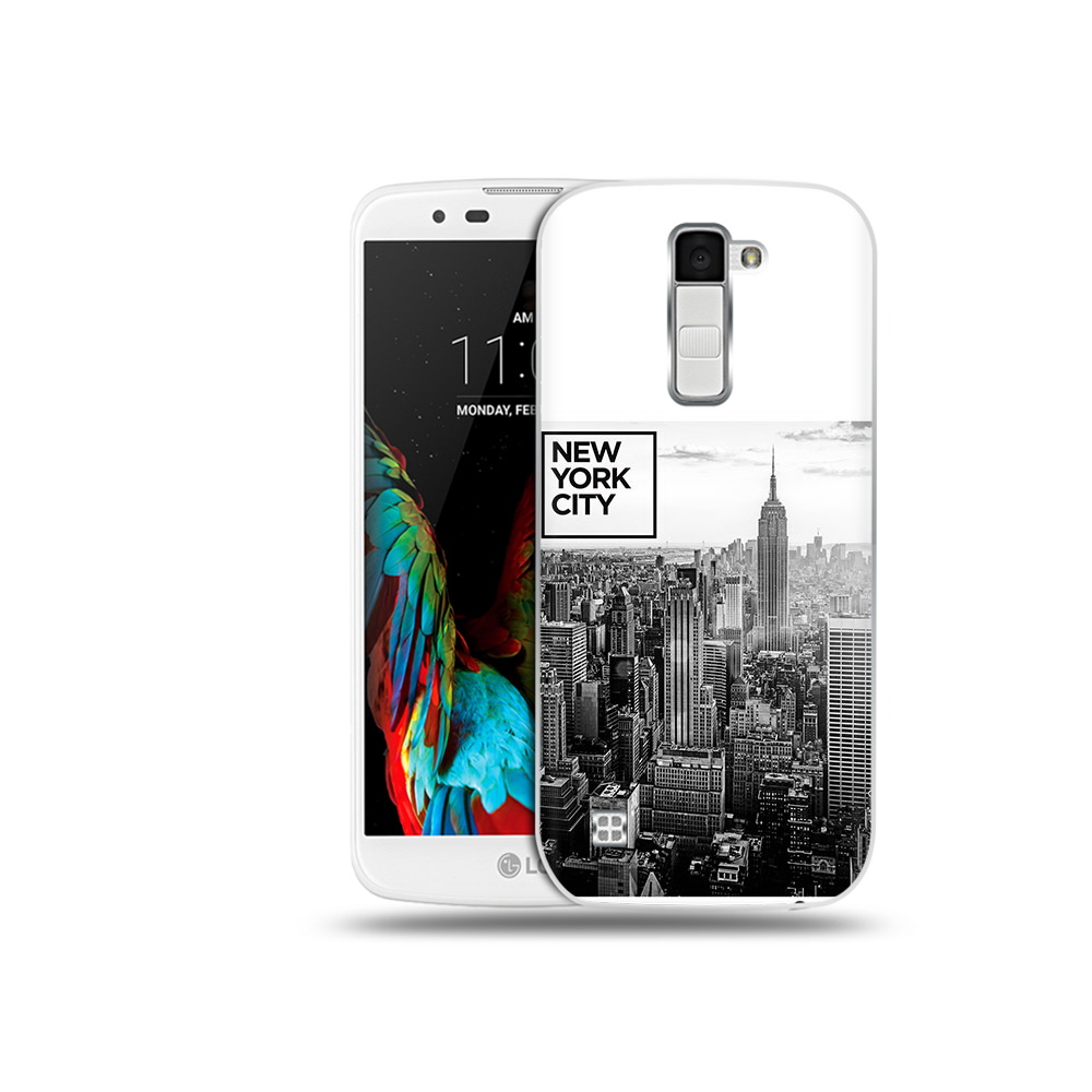 

Чехол MyPads Tocco для LG K10 черно белый ньюерк (PT30014.80.686), Прозрачный, Tocco