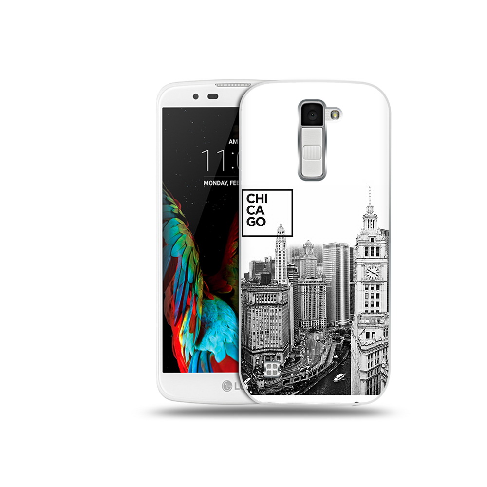 

Чехол MyPads Tocco для LG K10 черно белый чикаго (PT30014.80.689), Прозрачный, Tocco