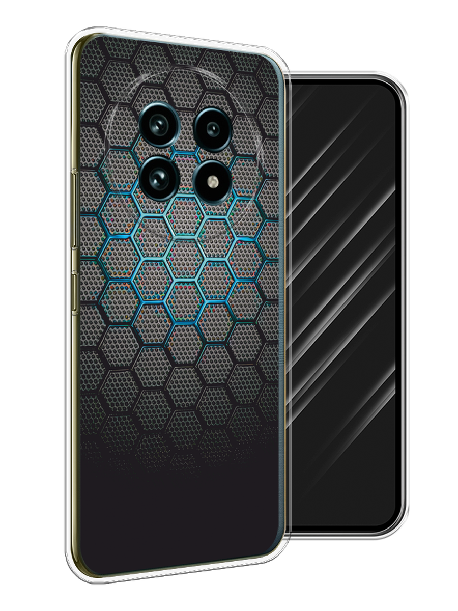 

Чехол Awog на Realme 13 Pro+/13 Pro "Бирюзовые соты", Бирюзовый;синий;черный, 2518150-1