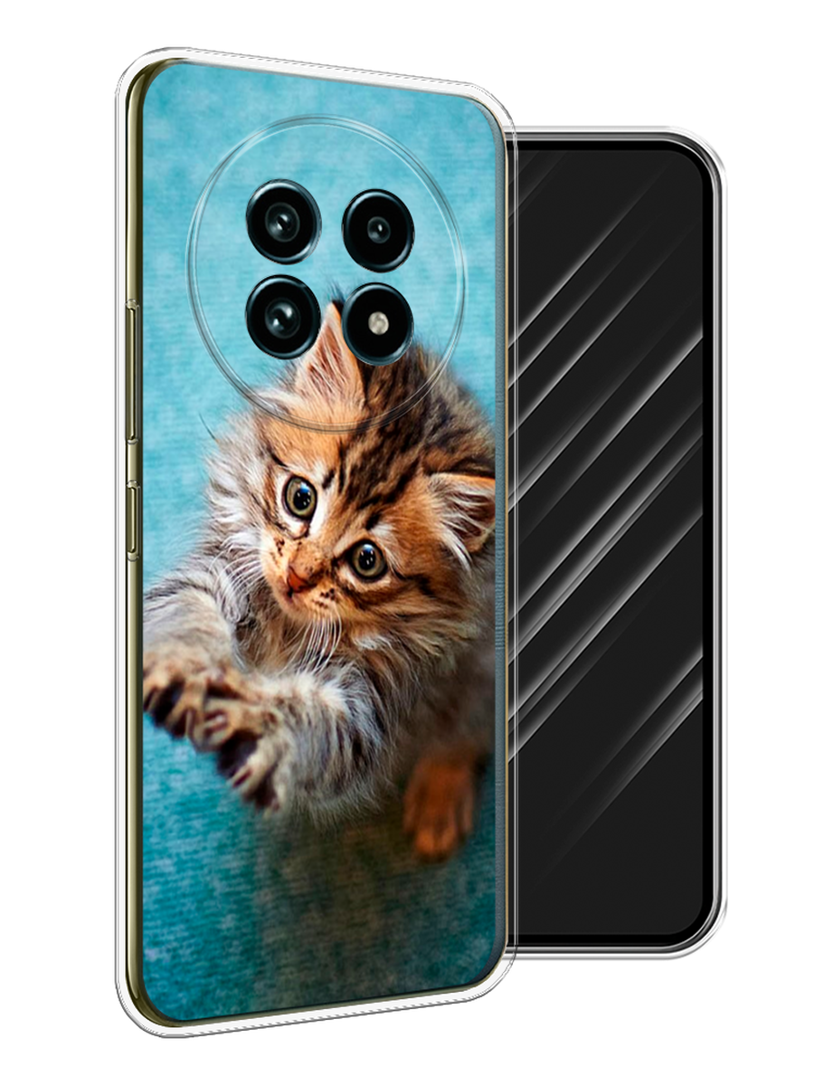 

Чехол Awog на Realme 13 Pro+/13 Pro "Котенок просит есть", Бирюзовый;коричневый;белый, 2518150-1