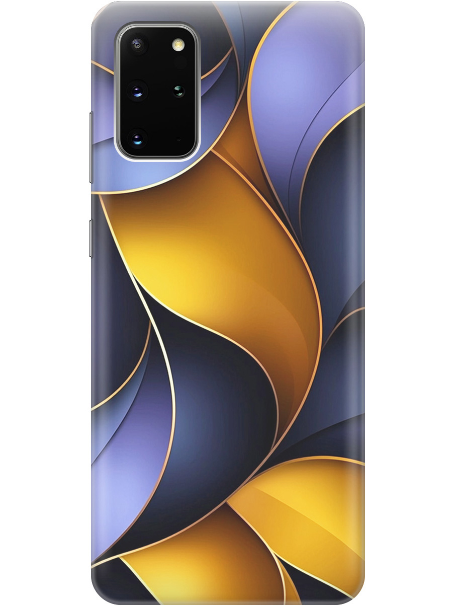 

Силиконовый чехол на Samsung Galaxy S20+ с принтом "Желто-сиреневые изгибы", Прозрачный;желтый;фиолетовый, 722628531