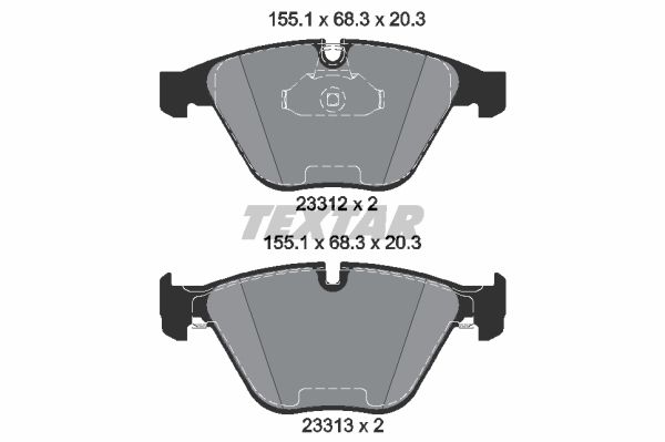 

Тормозные колодки Textar дисковые 2331211