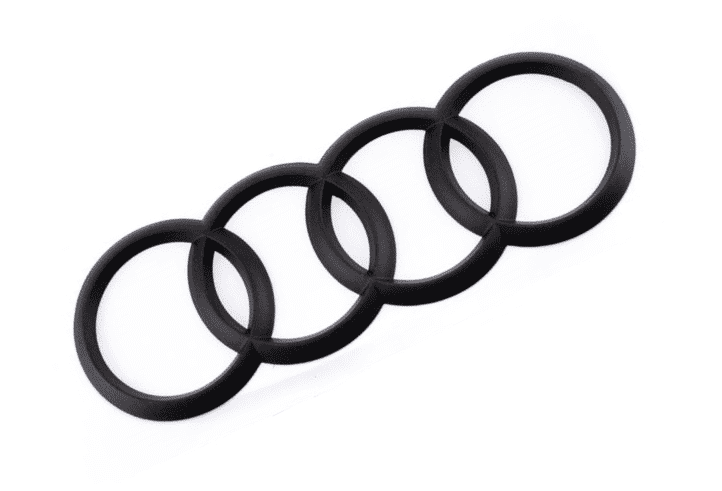 

Эмблема на багажник для Audi (кольца) черный мат 228 х 80