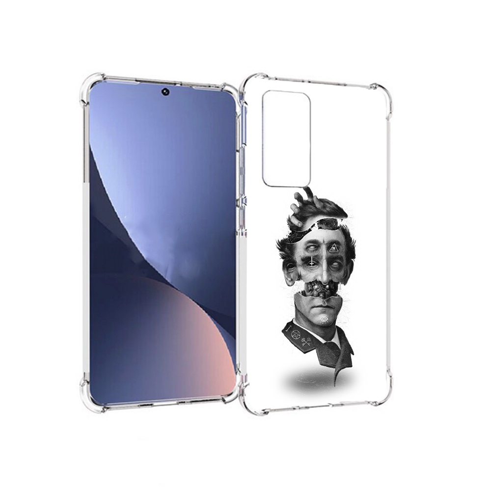 

Чехол MyPads Tocco для Xiaomi 12 страшное лицо абстракция (PT226952.288.628), Прозрачный, Tocco