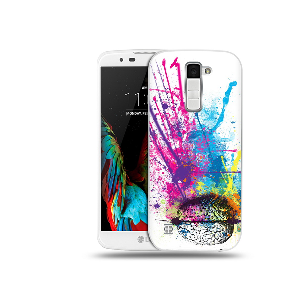 

Чехол MyPads Tocco для LG K10 яркий красочный мозг (PT30014.80.710), Прозрачный, Tocco